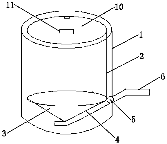 Trash can with ejection device