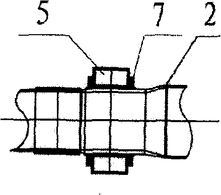 Circulating slurry sprinkling device for desulfurization of flue gas