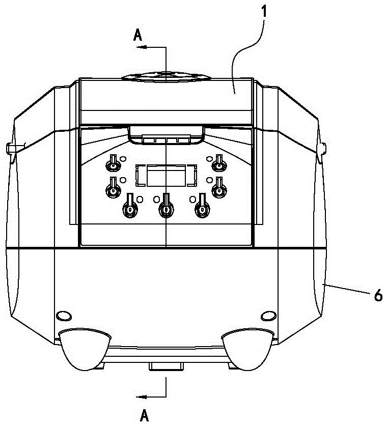 An air-heated electric cooker