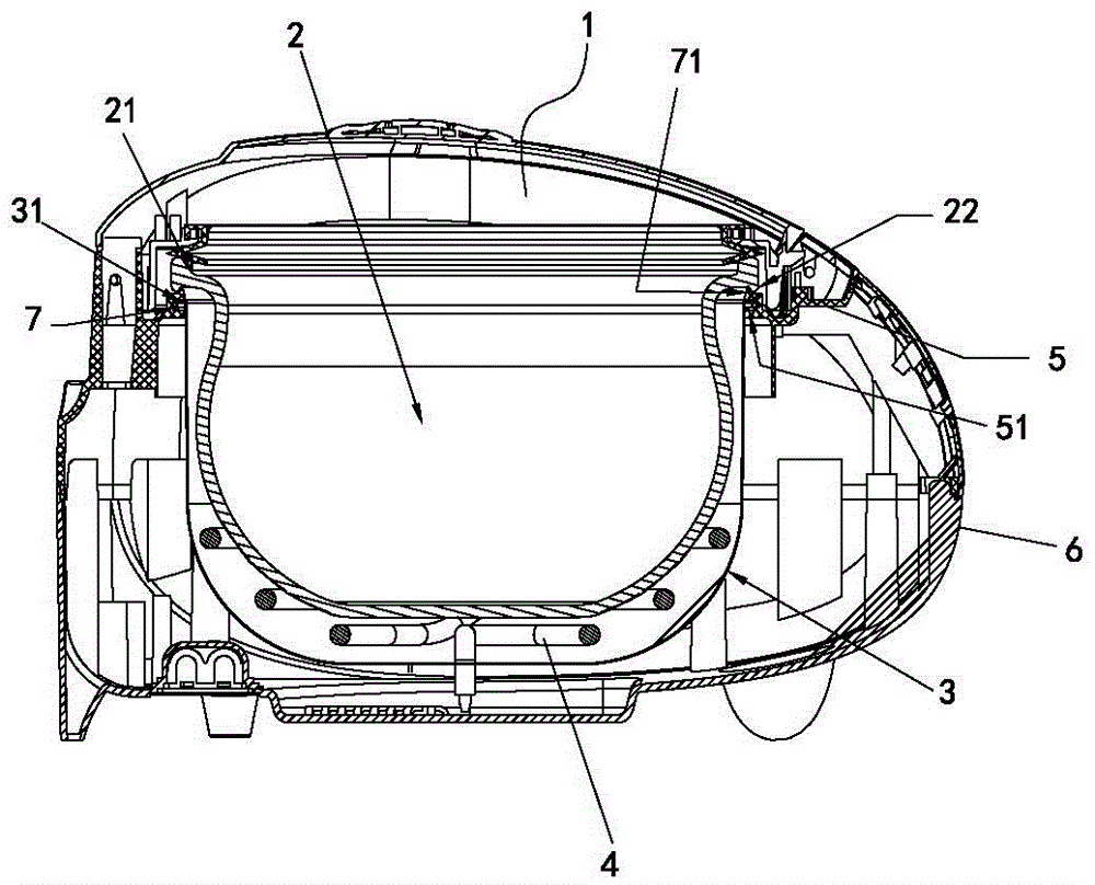 An air-heated electric cooker