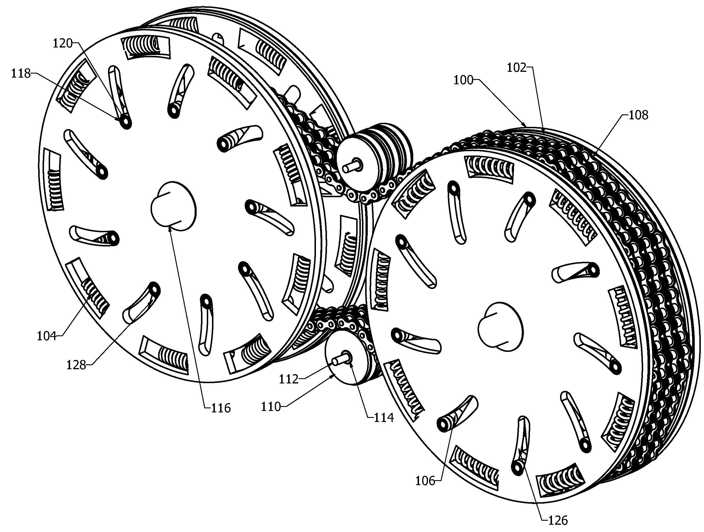 Fixed pitch continuously variable transmission (FPCVT)