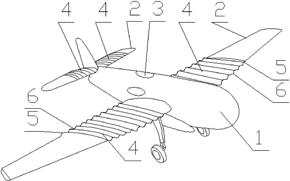 A method for reducing drag of a shark-skin-like drag-reducing wing