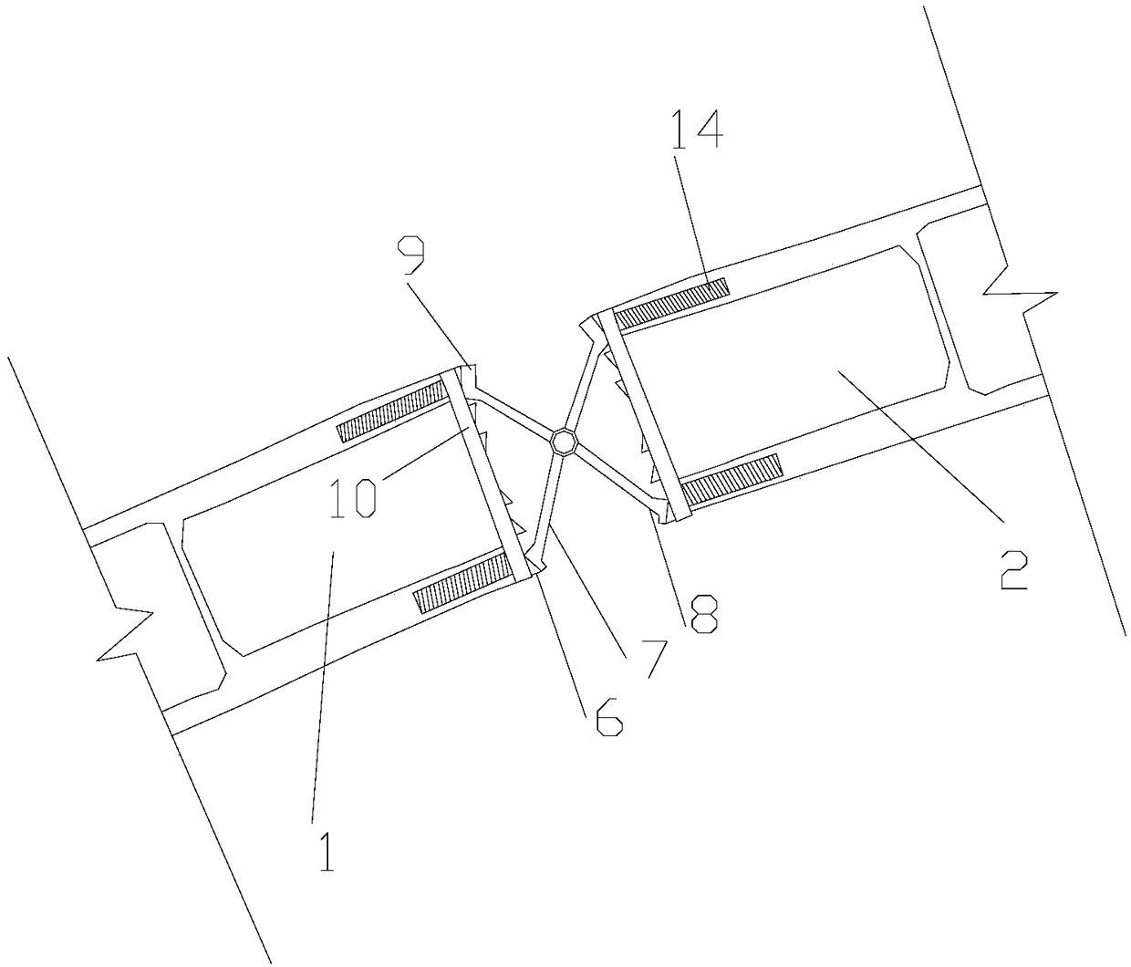 Connecting device for bridge construction and bridge construction method