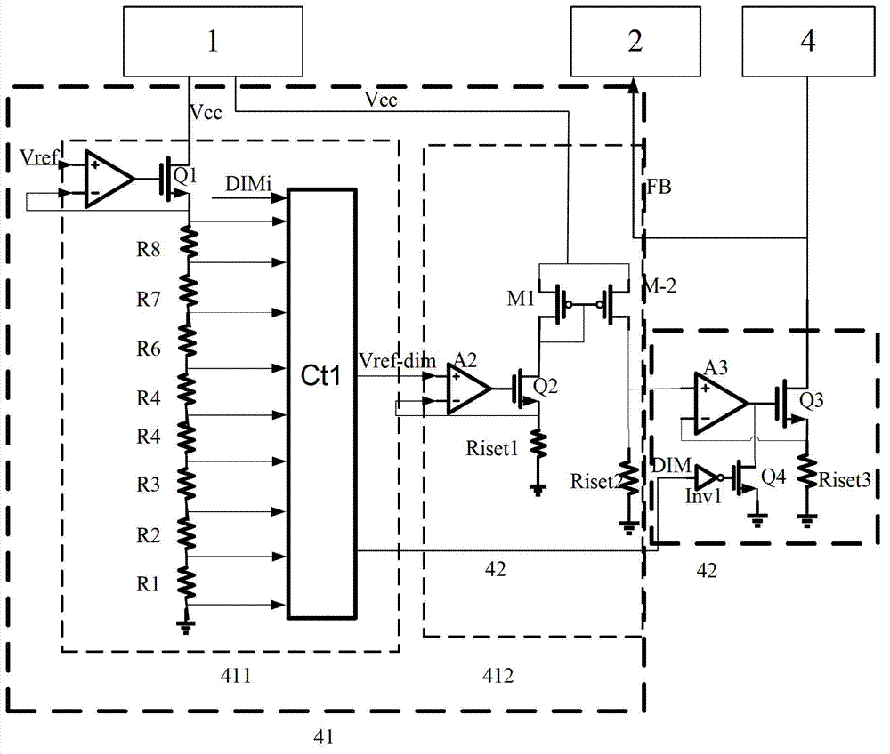 Light emitting diode (LED) driving circuit and control method of LED