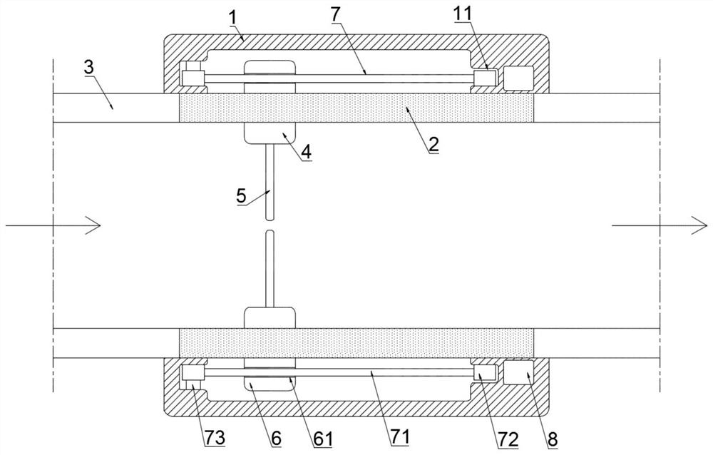 Cutting type auxiliary dredging device for drainage pipe