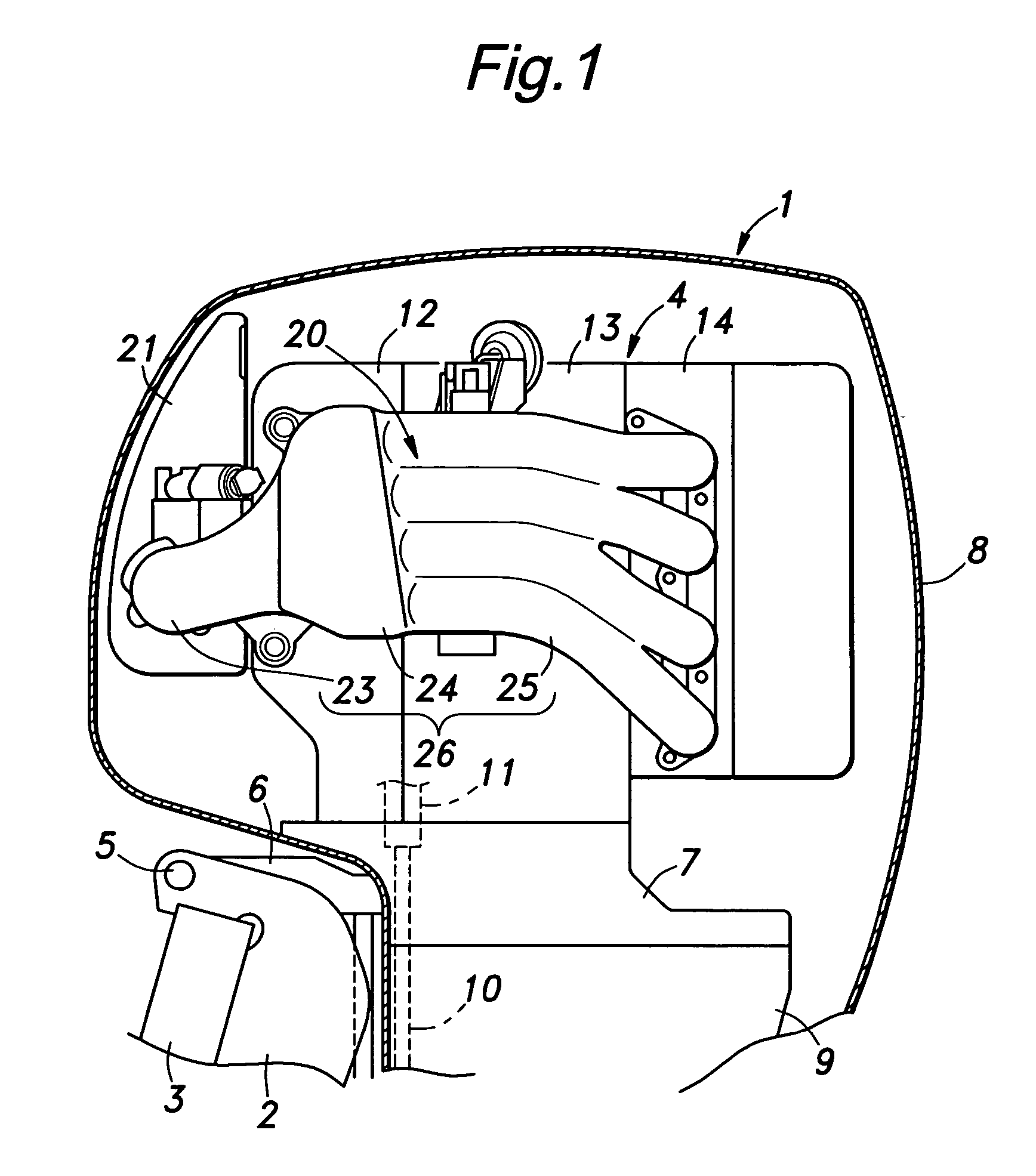 Dual port intake device for an internal combustion engine formed by injection molding