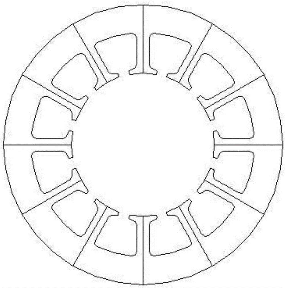 Split stator core and manufacturing method thereof