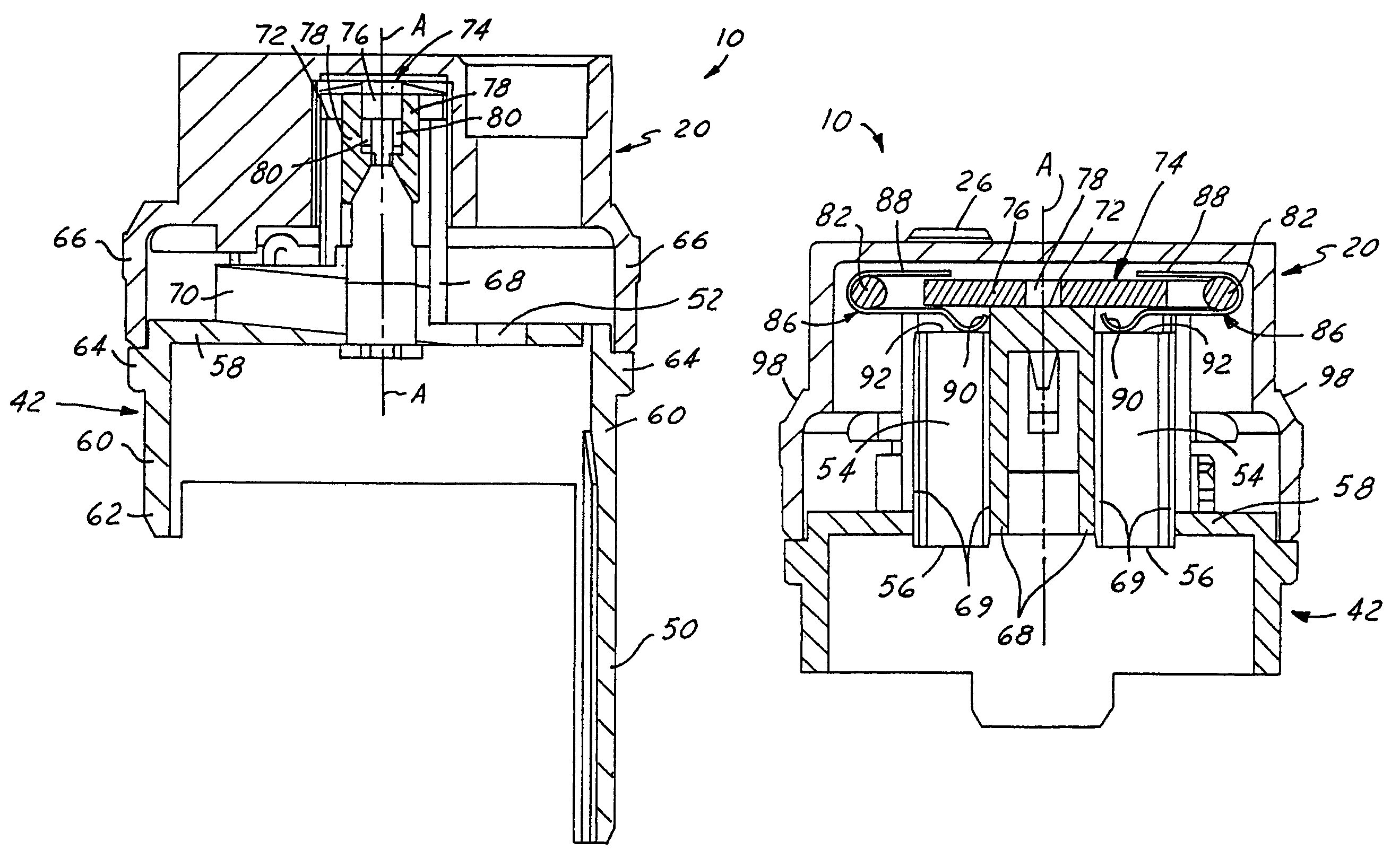 Electric motor fuel pump having a reduced length