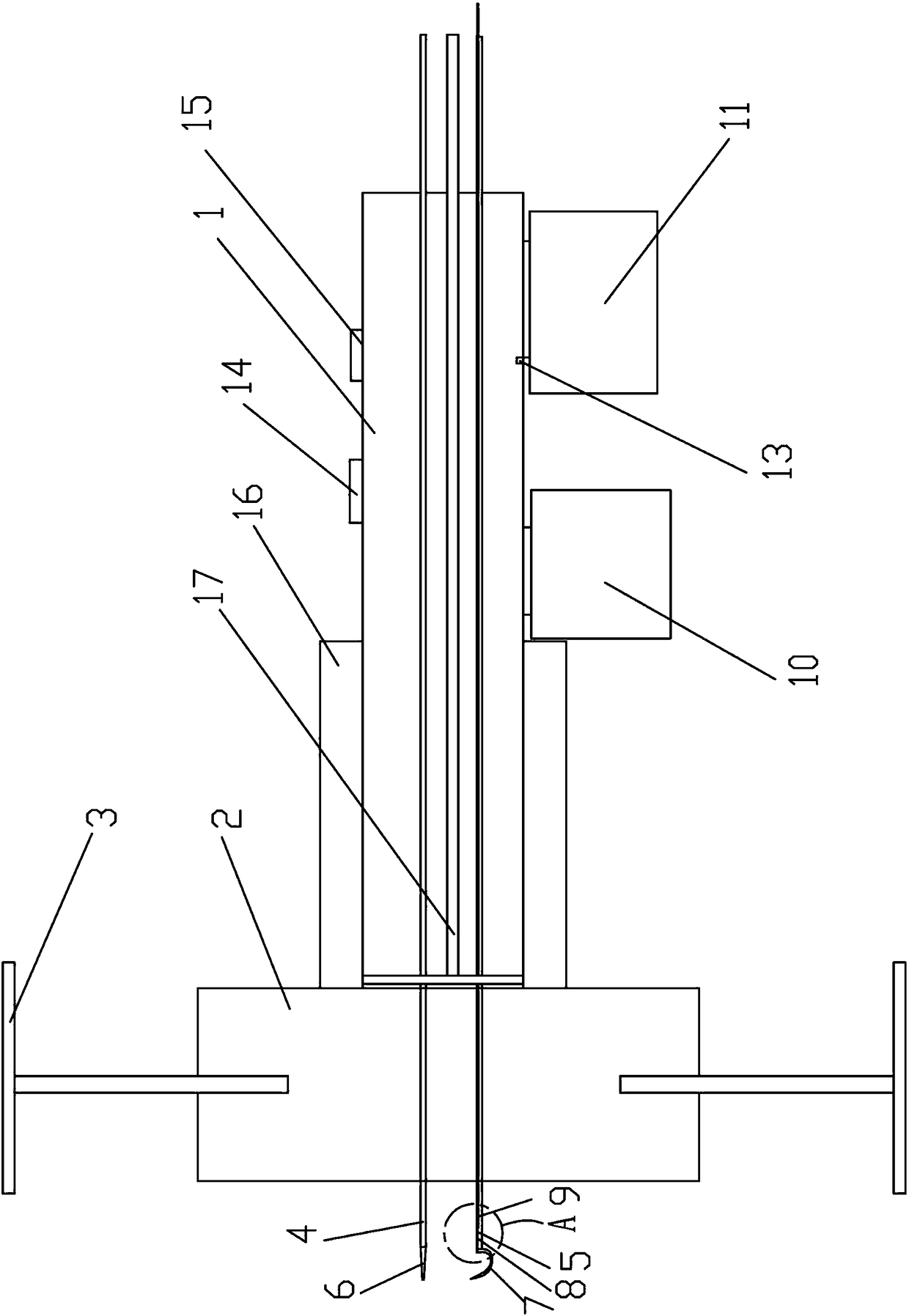 Surgical tumor specimen collecting device