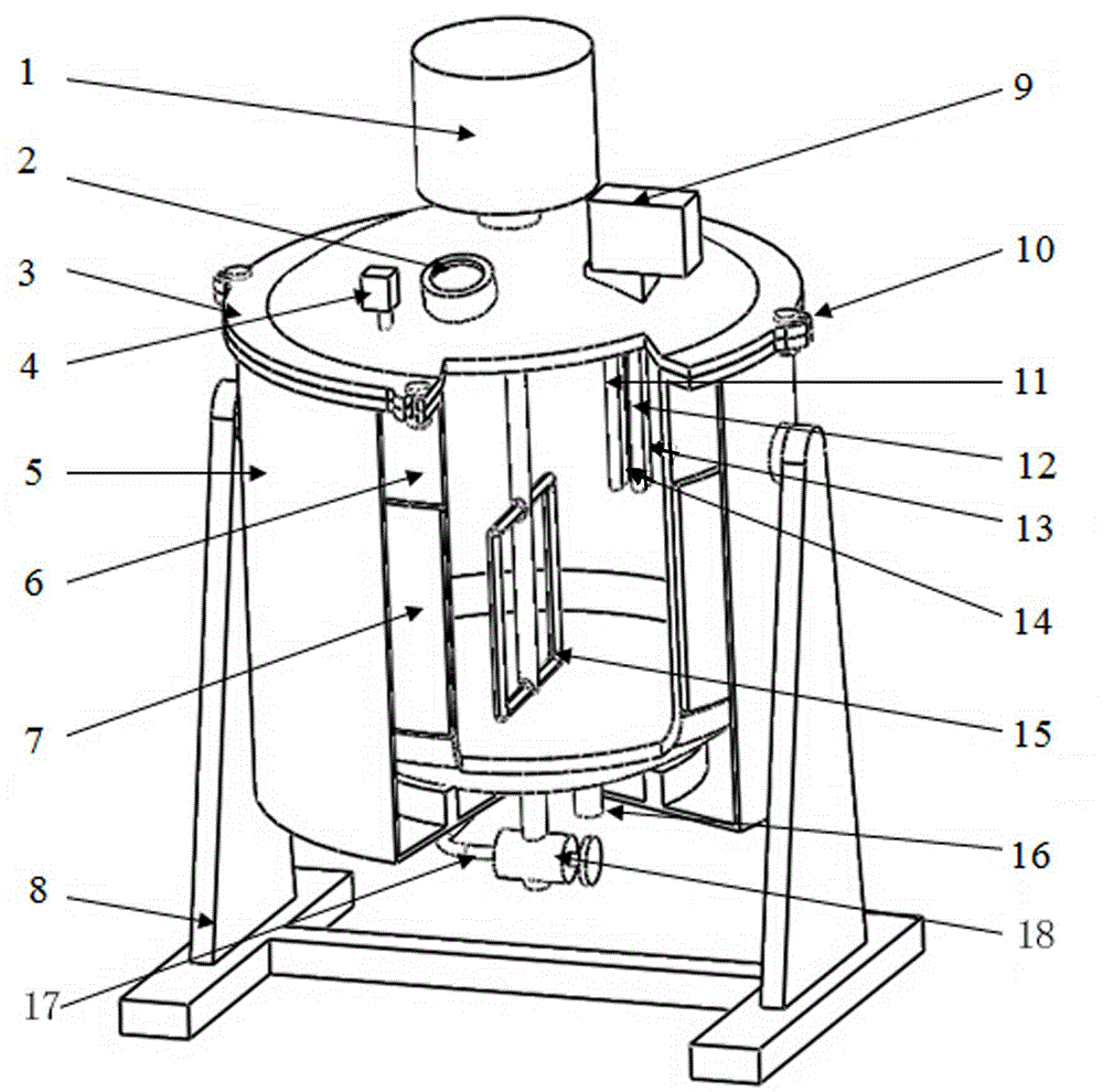 Small anaerobic/aerobatic integrated fermentation tank for research education