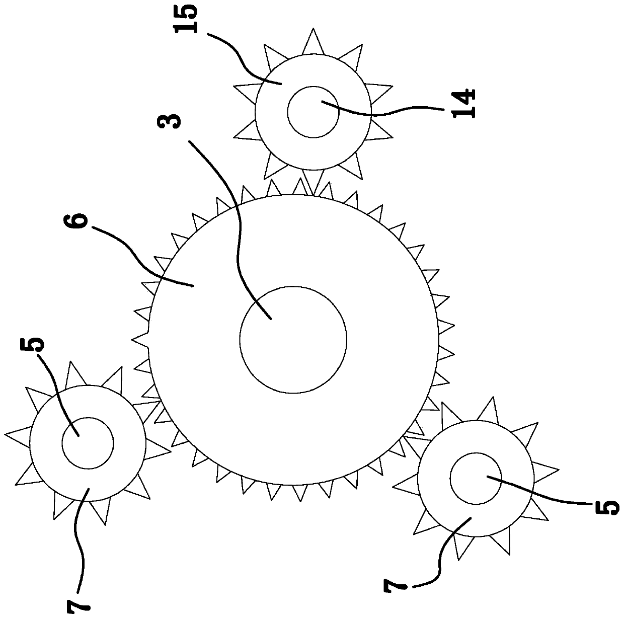 Environmental-friendly particle food drying and stirring device