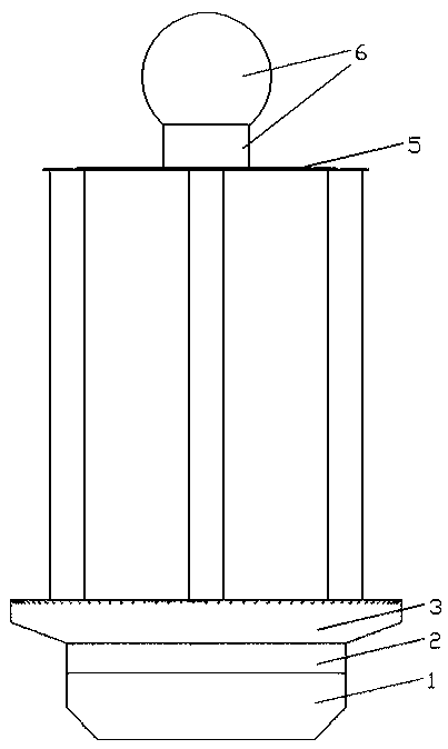 Four stand column-stabilizing multifunctional floating platform