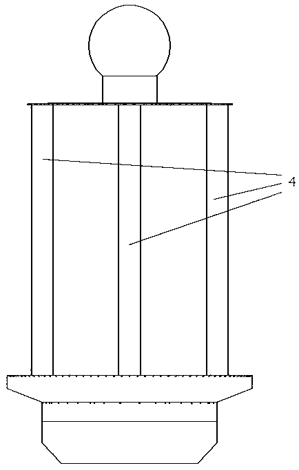 Four stand column-stabilizing multifunctional floating platform