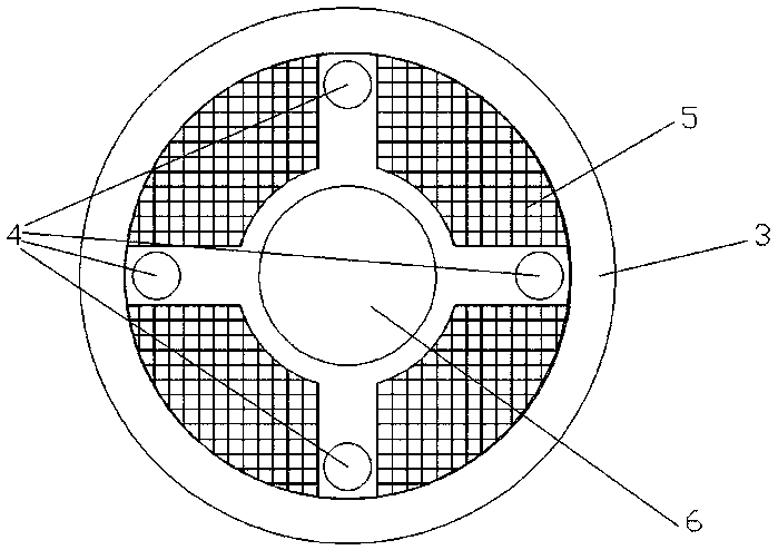 Four stand column-stabilizing multifunctional floating platform