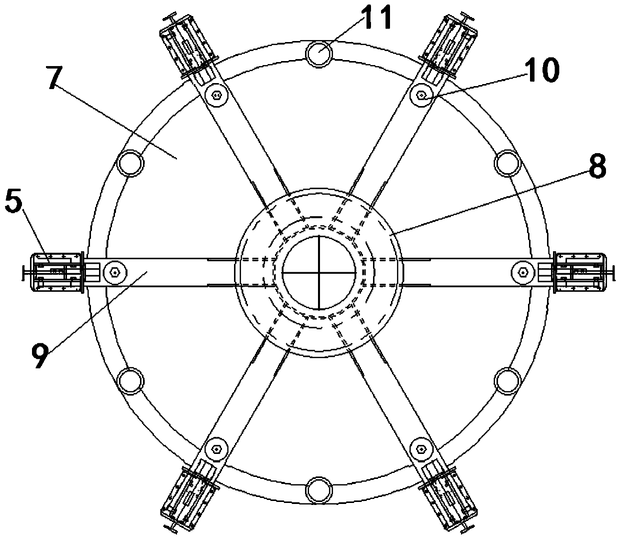 Motor stator and rotor assembling and separating device