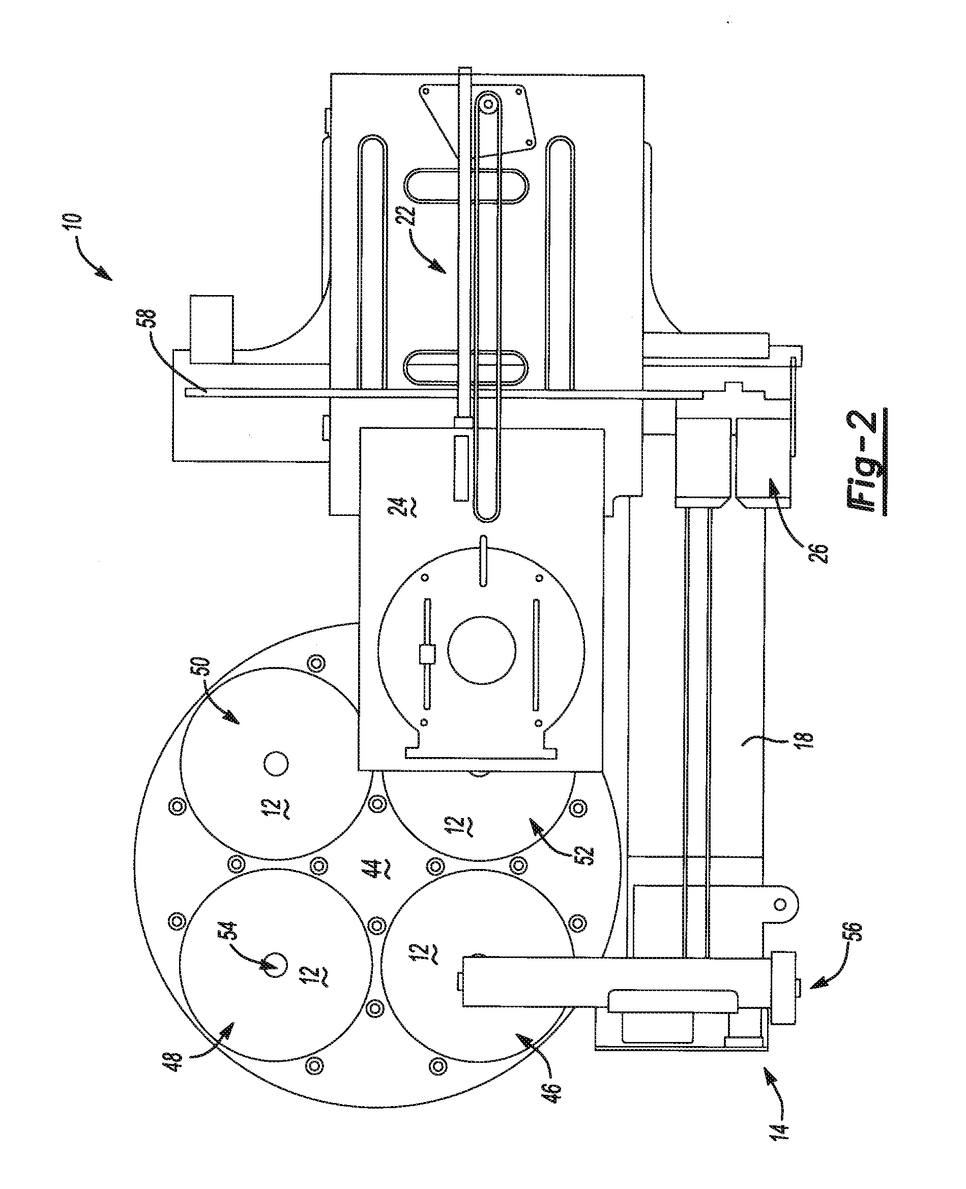 Disc transport with carousel