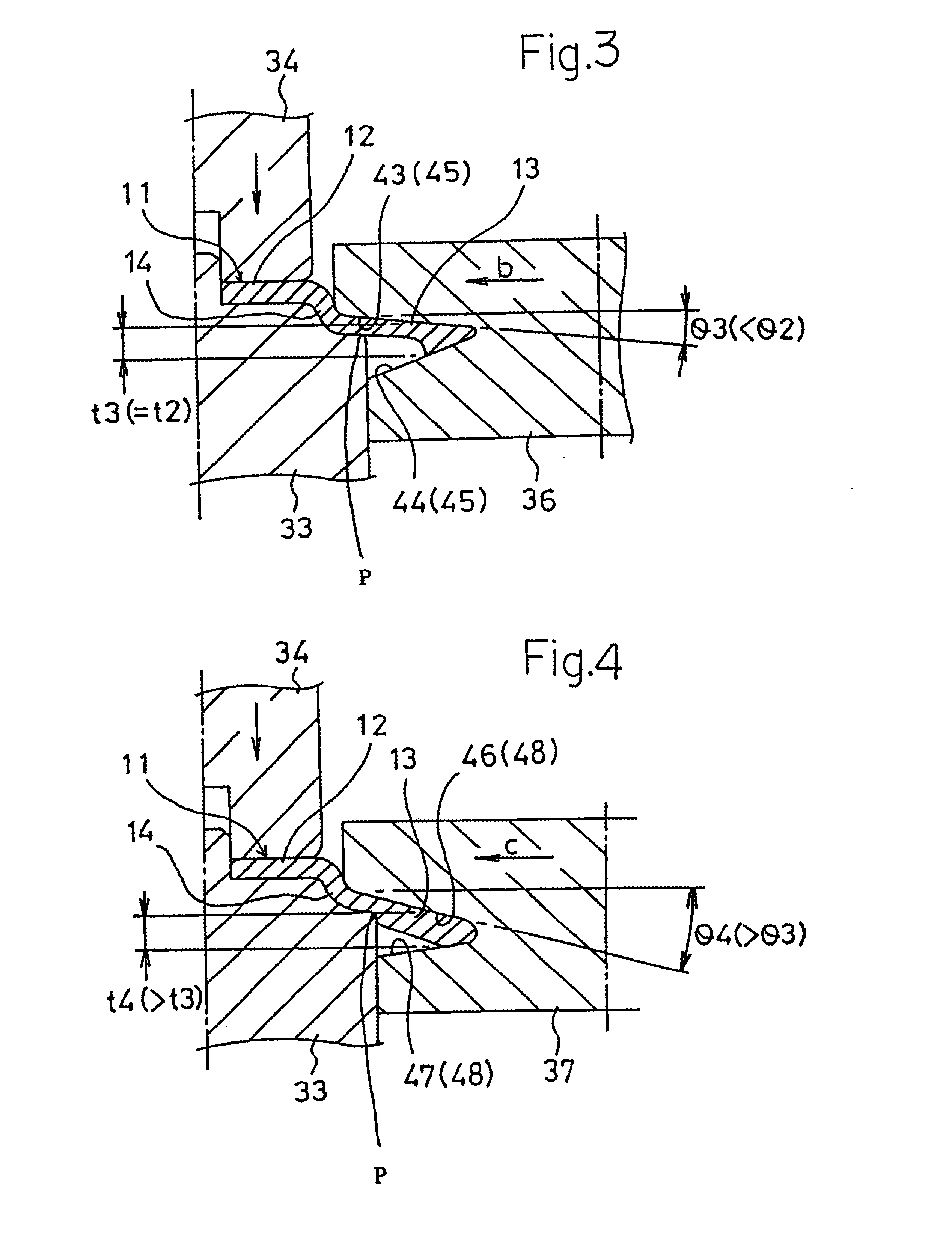 Sheet metal member having an annular peripheral wall and a method of thickening an annular peripheral wall of the sheet metal member