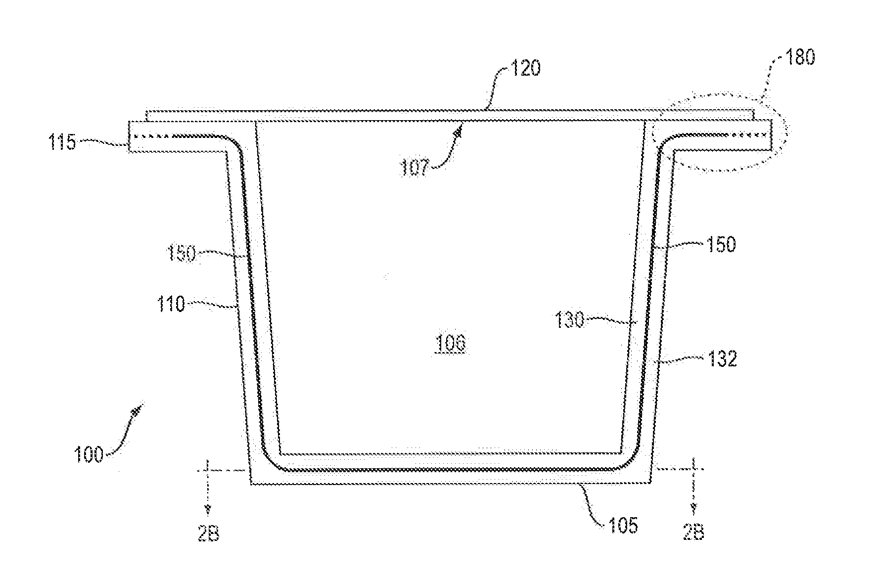 Gas impermeability for injection molded containers