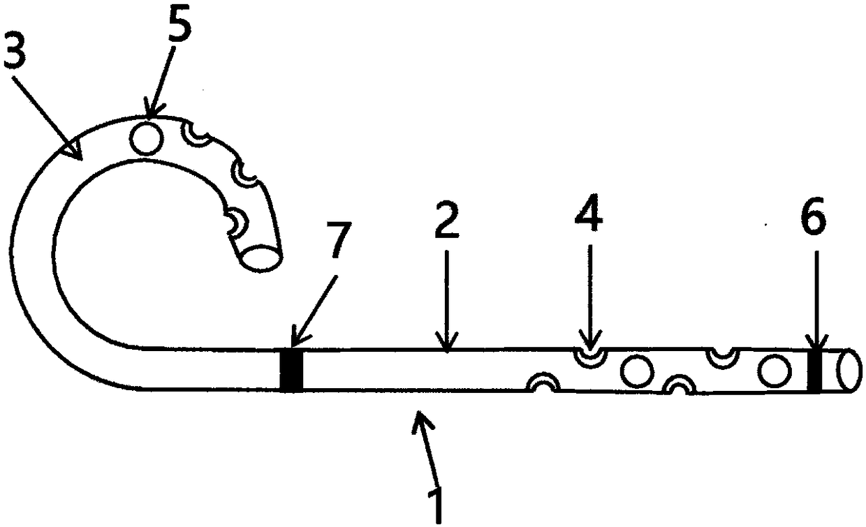 'J' type biliary stent for drainage of high biliary obstruction