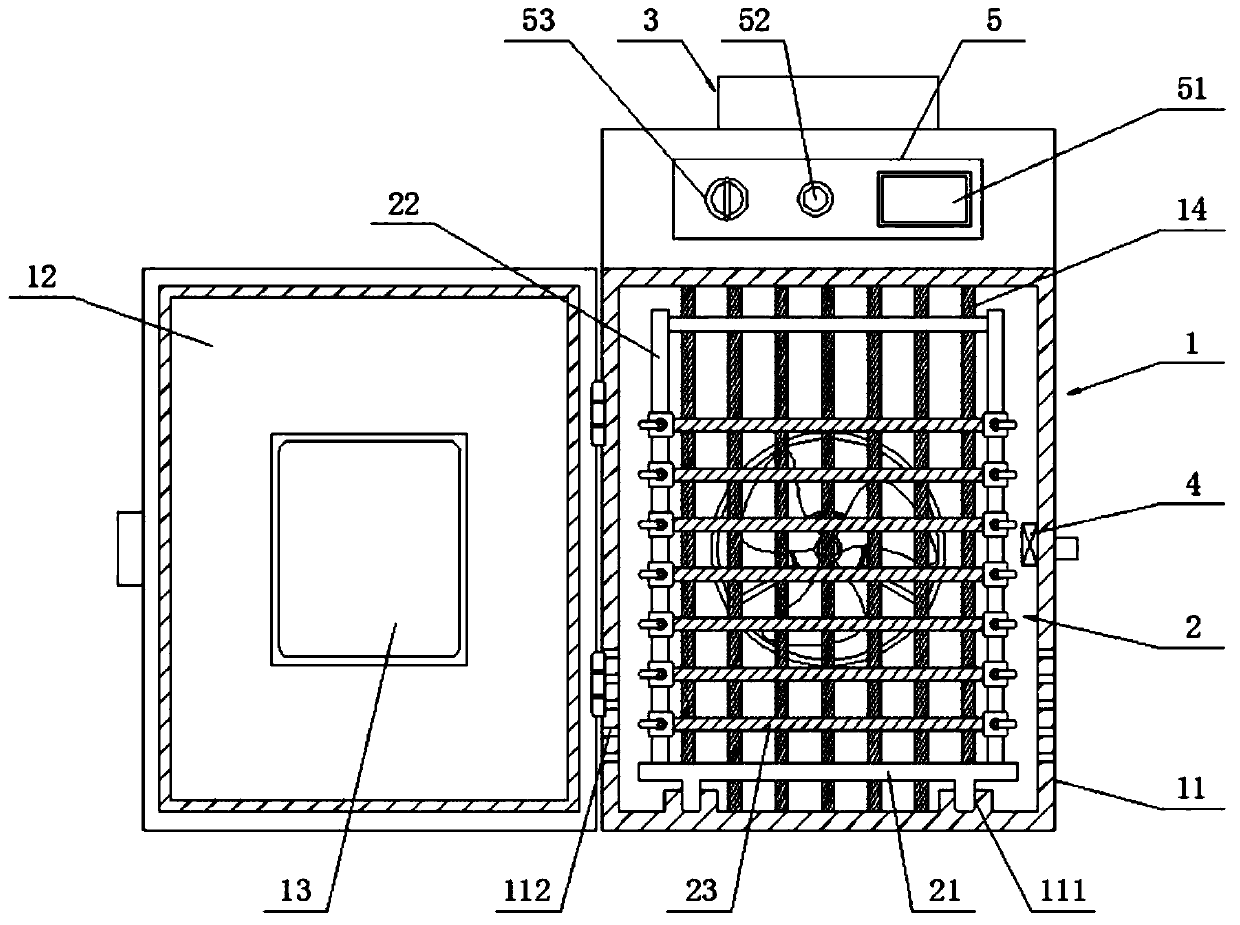 Meat drying device for food processing