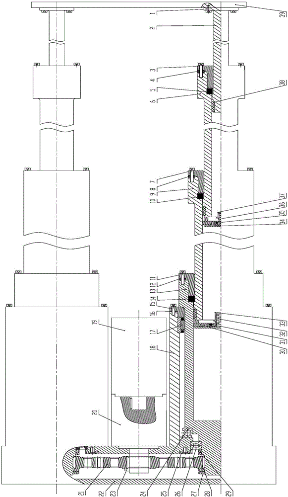 Four-stage ball screw double-electric-cylinder