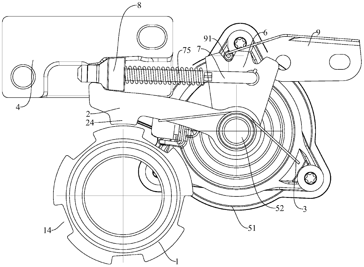 P gear parking mechanism and vehicle