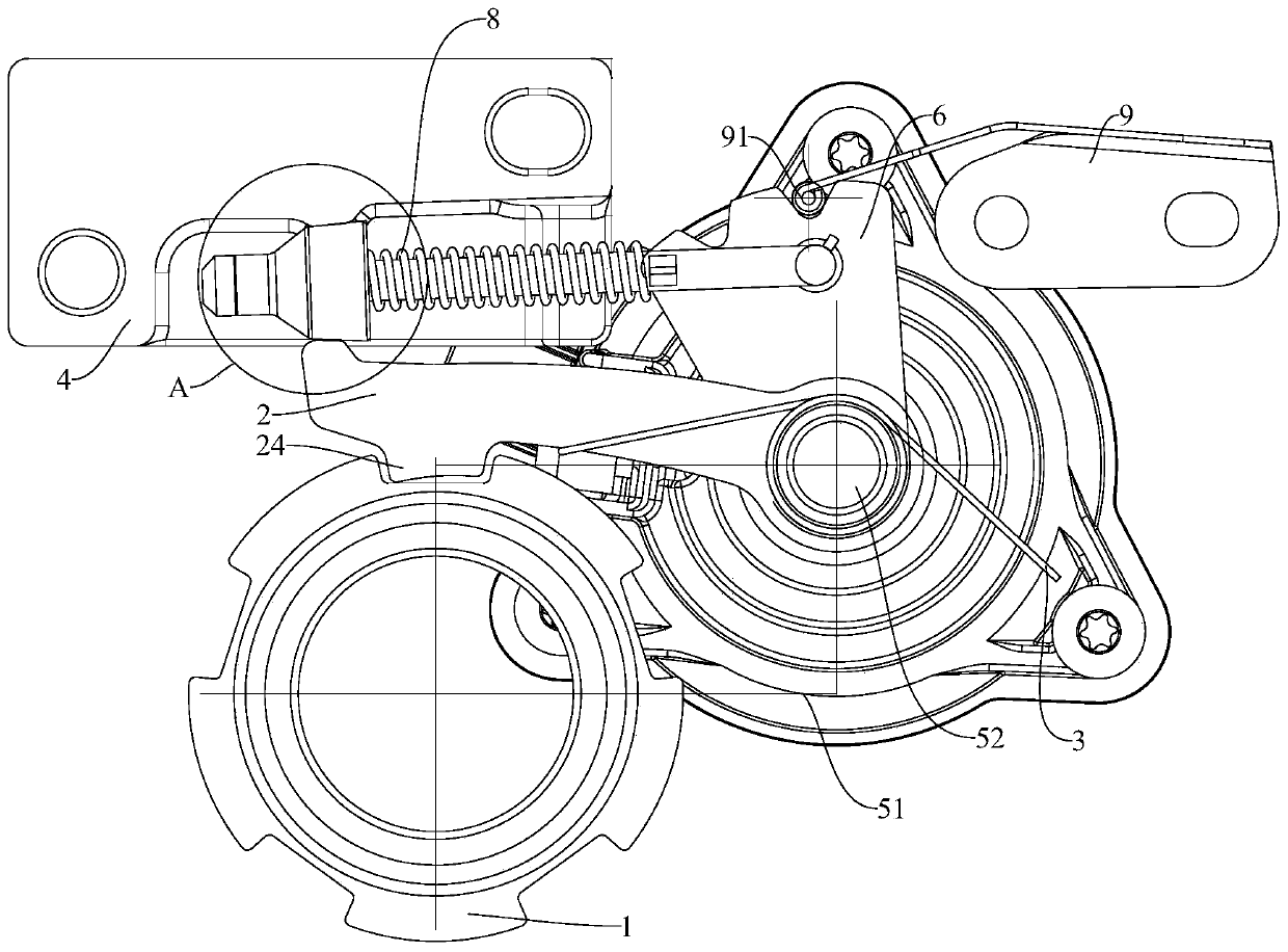 P gear parking mechanism and vehicle