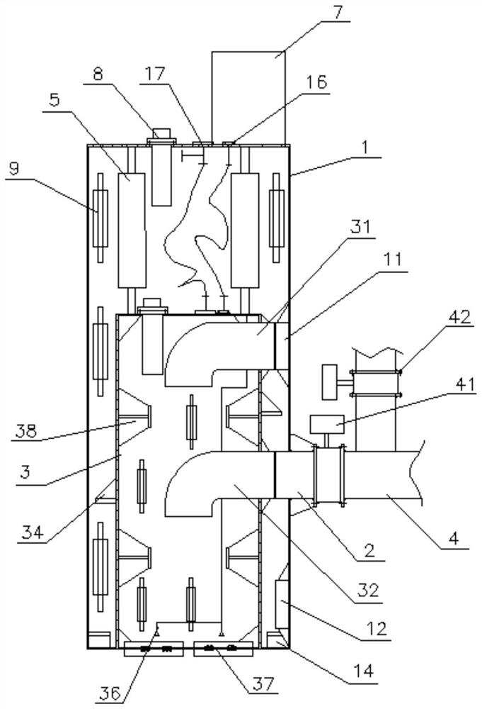 A lifting type seabed door device for ships