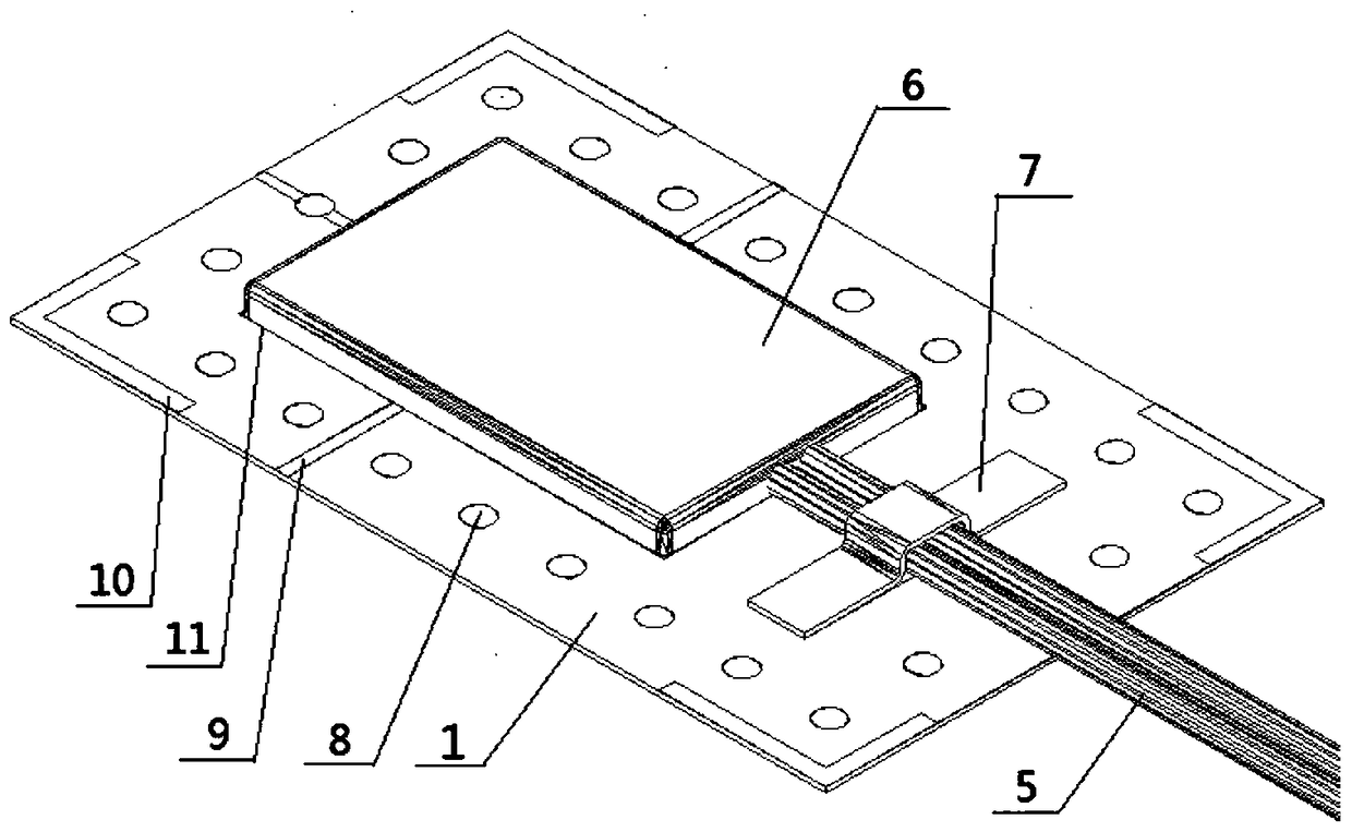 A kind of strain gauge and its manufacturing and installation method