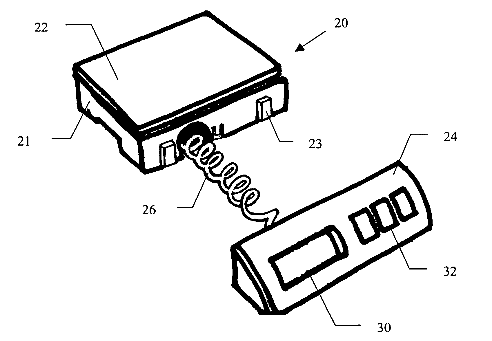 Postal scale with extendable input/output unit