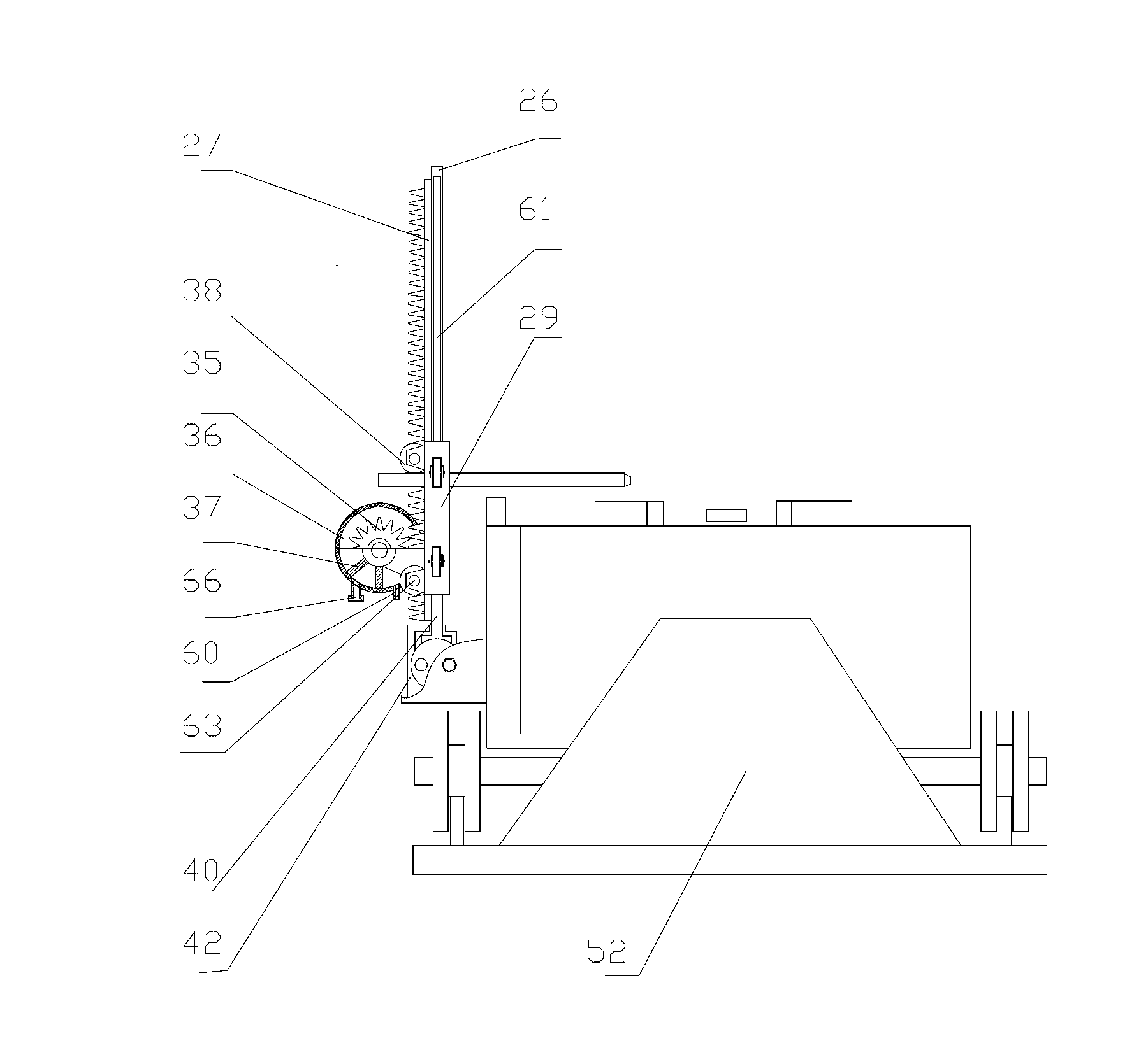 Automatically cleaning apparatus of converter oxygen lance bonded slag