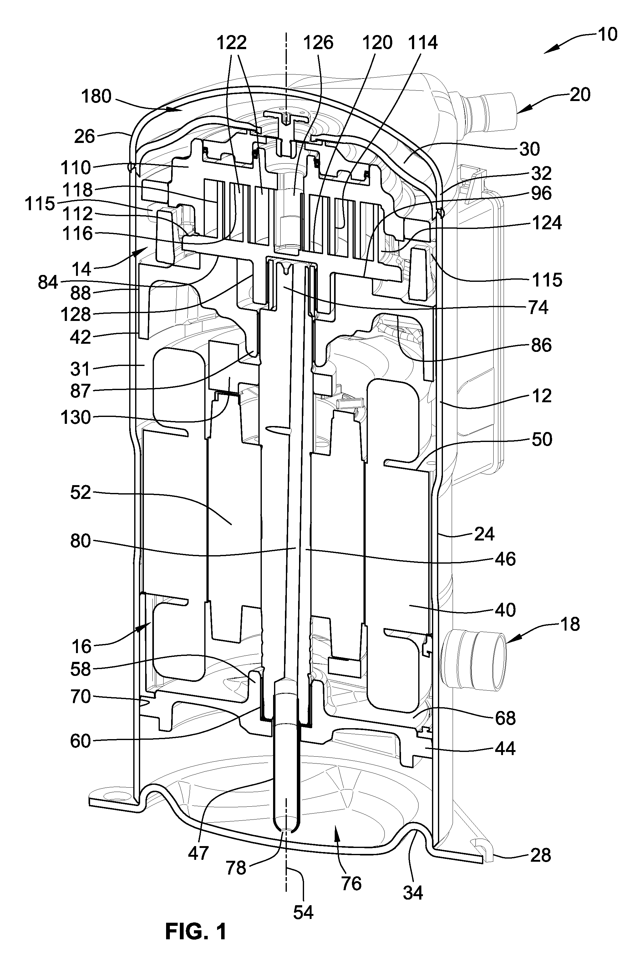 Floating scroll seal with retaining ring