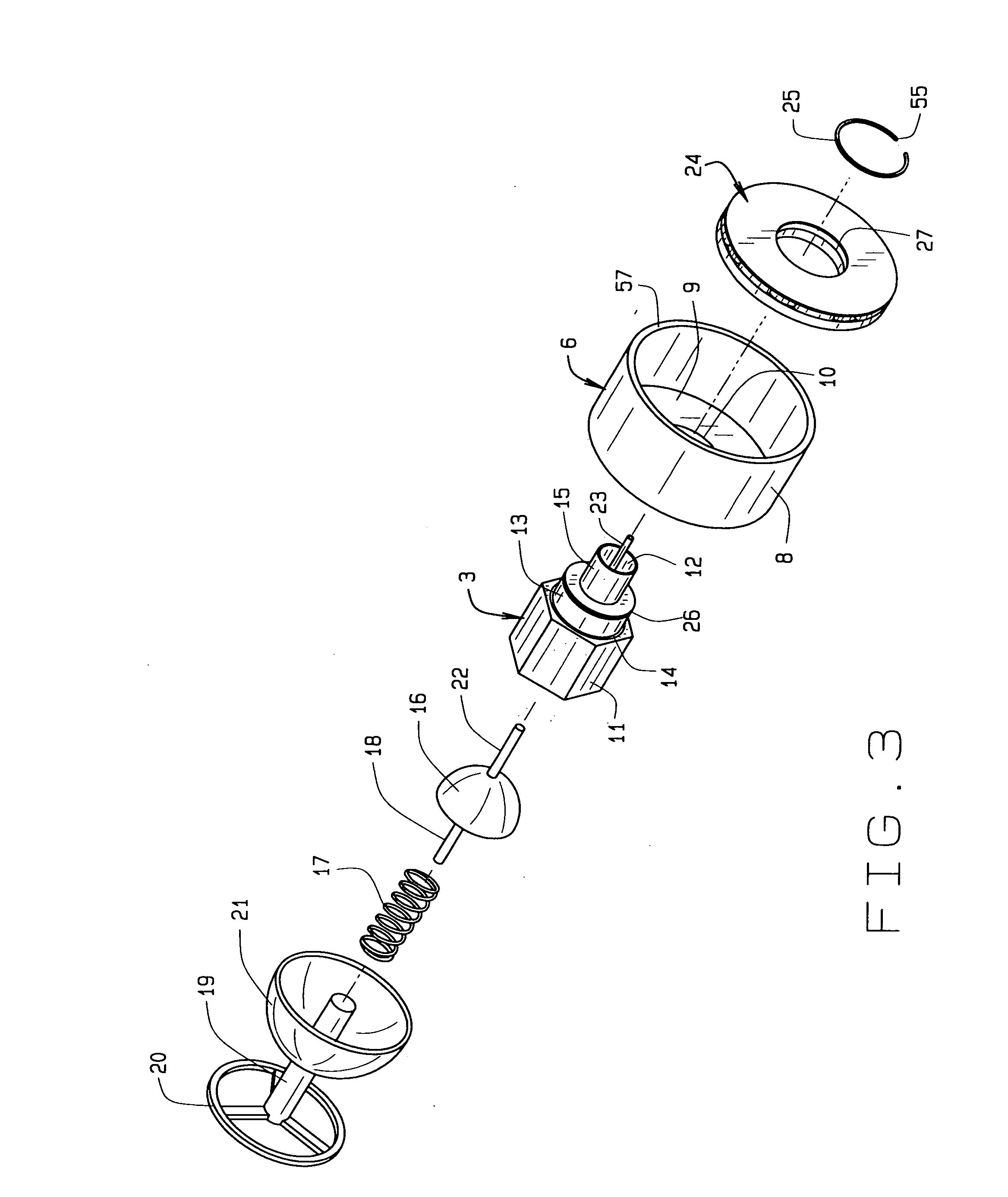 Fuel line breakaway connector secured by plurality of individually spaced magnets