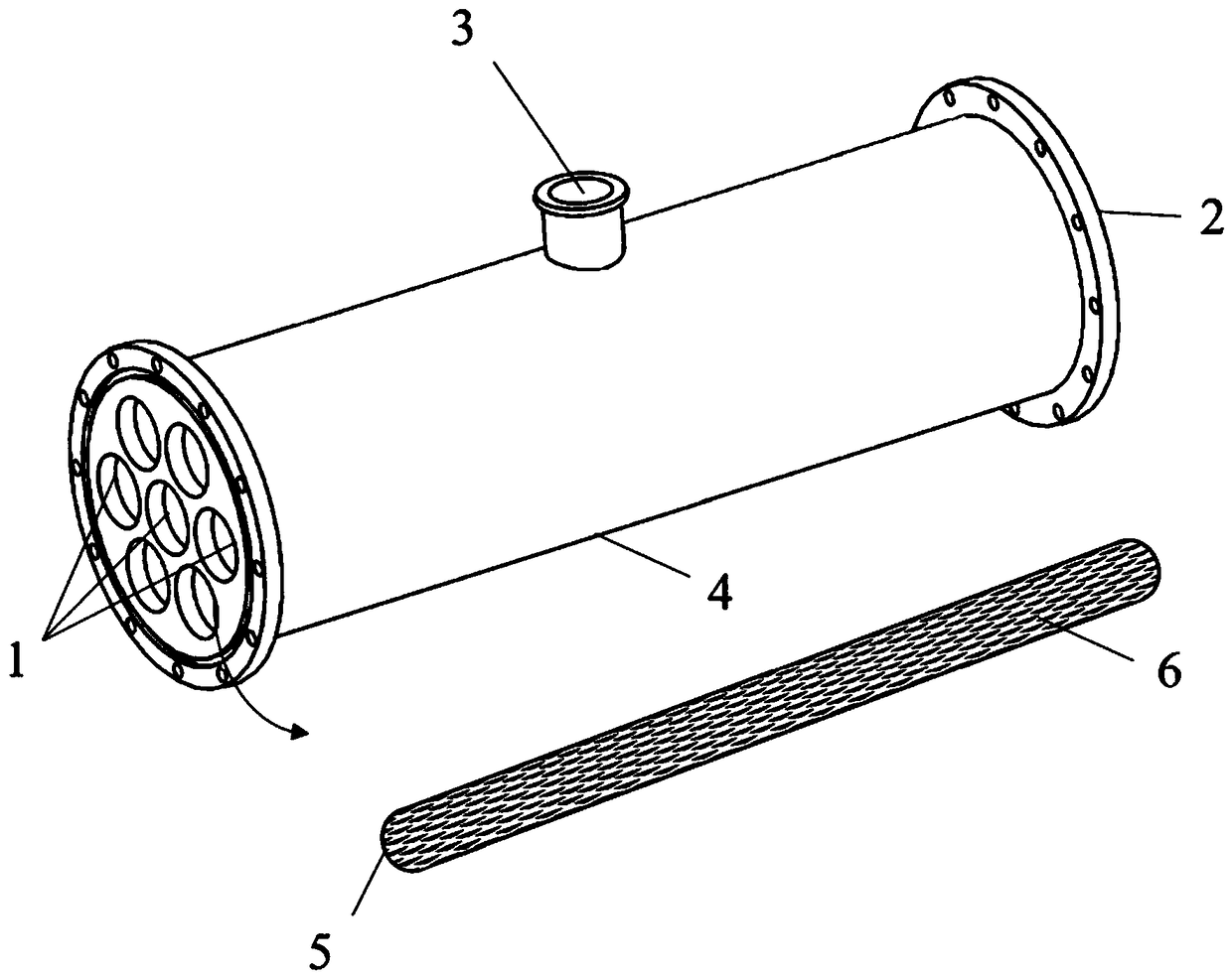 Membrane separation device and method for carbon isotope separation