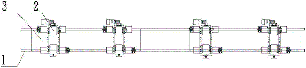 Pairing lengthening device for two-in-one pipeline