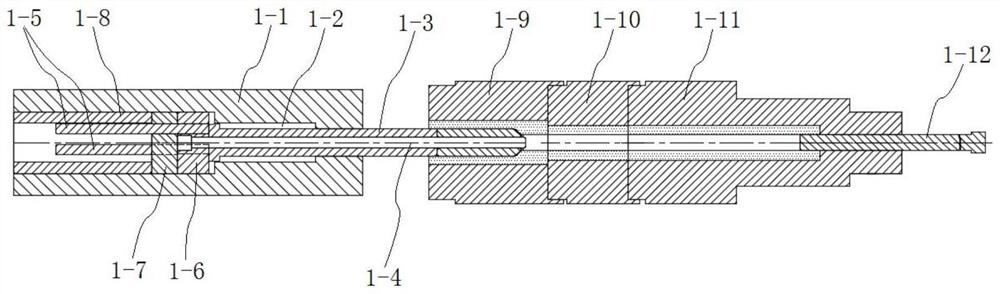 A cold processing technology of ultra-deep hole slender parts and cold extrusion elongation die