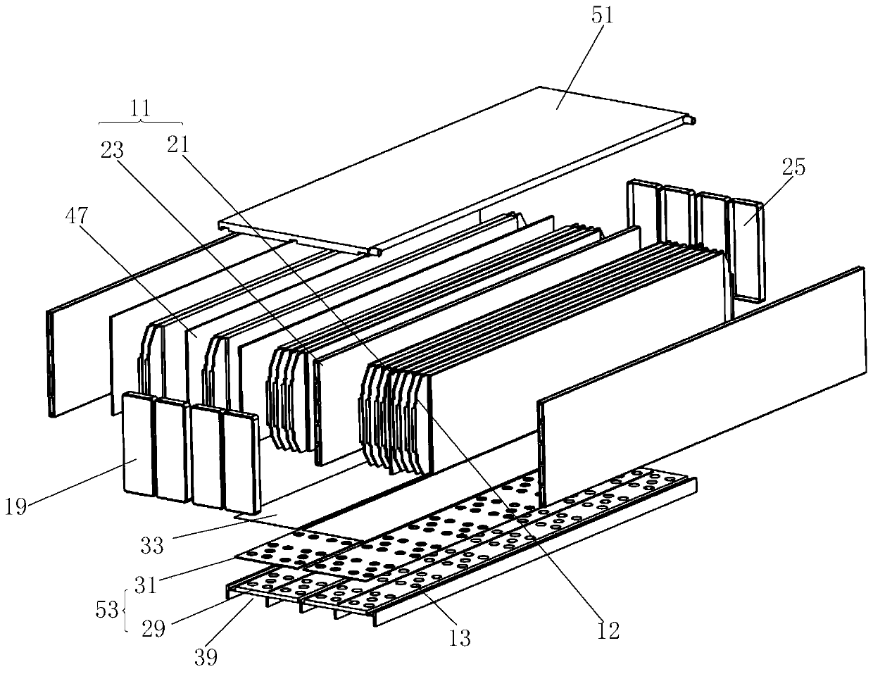 Soft package power battery module and system thereof