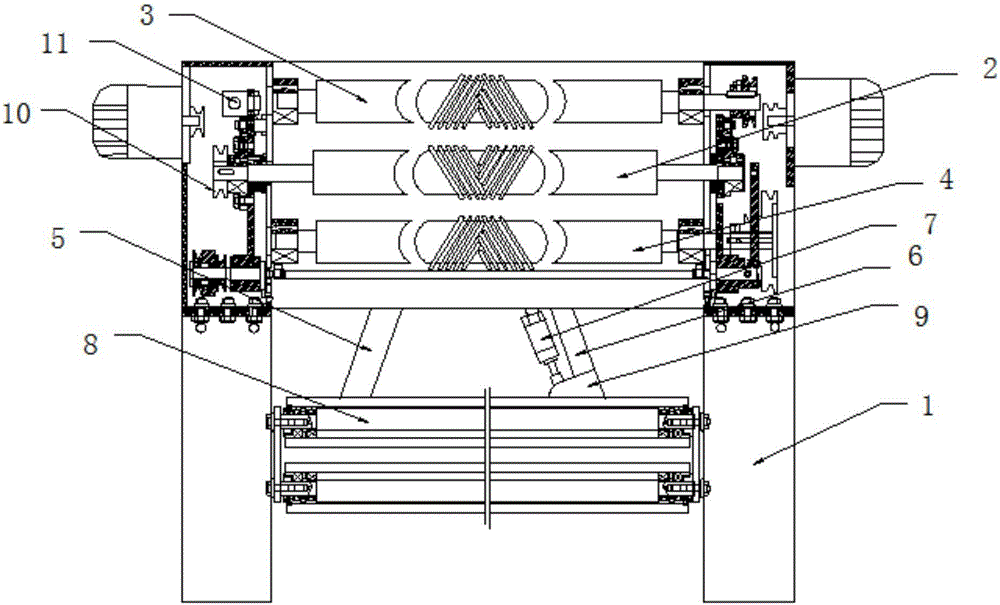 Photoelectric automatic centering machine for water washing, tilting, drying and pre-shrinking machine