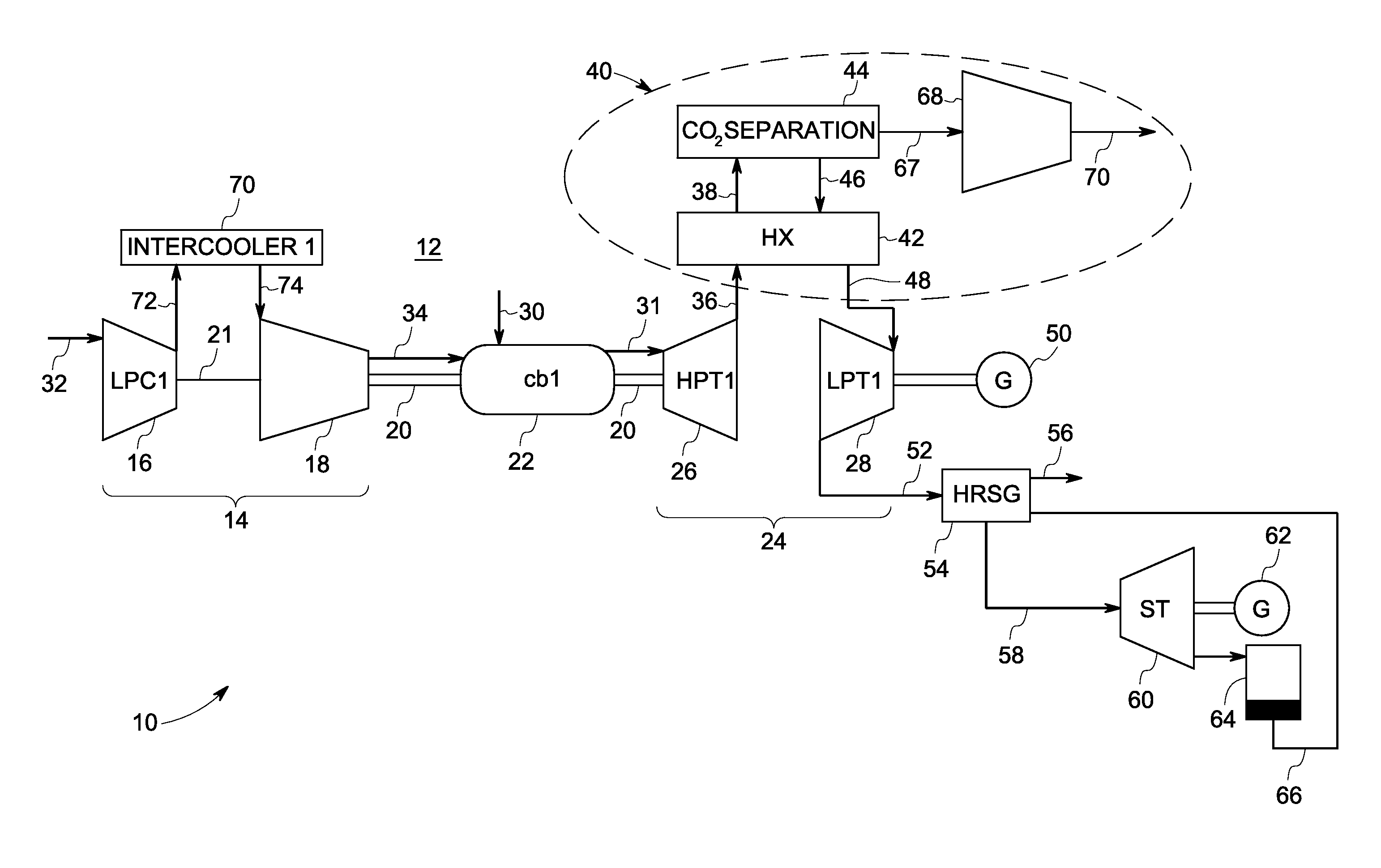 Systems and methods for power generation with carbon dioxide isolation