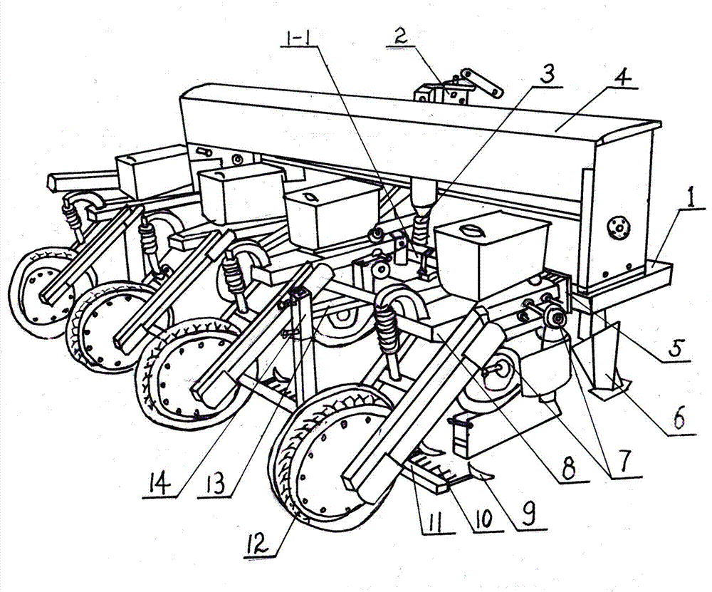 Multi-functional no-tillage fertilizing seeder integrating seed drying prevention function and soil preparation function and weeding function and stubble cleaning function