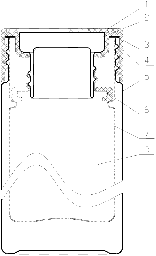 Drinking vessel sealing cover with dual-layer stainless steel vacuum component