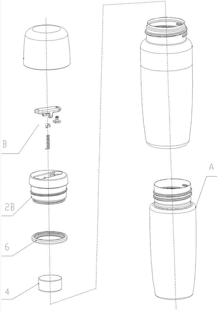 Drinking vessel sealing cover with dual-layer stainless steel vacuum component