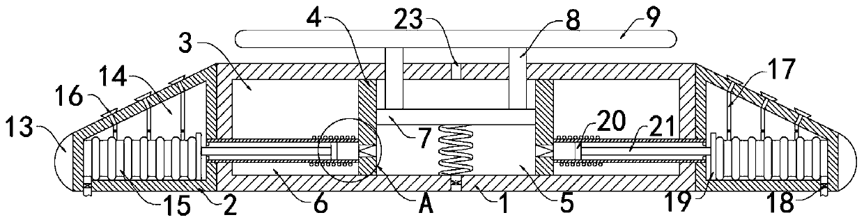 Deceleration strip with warning function