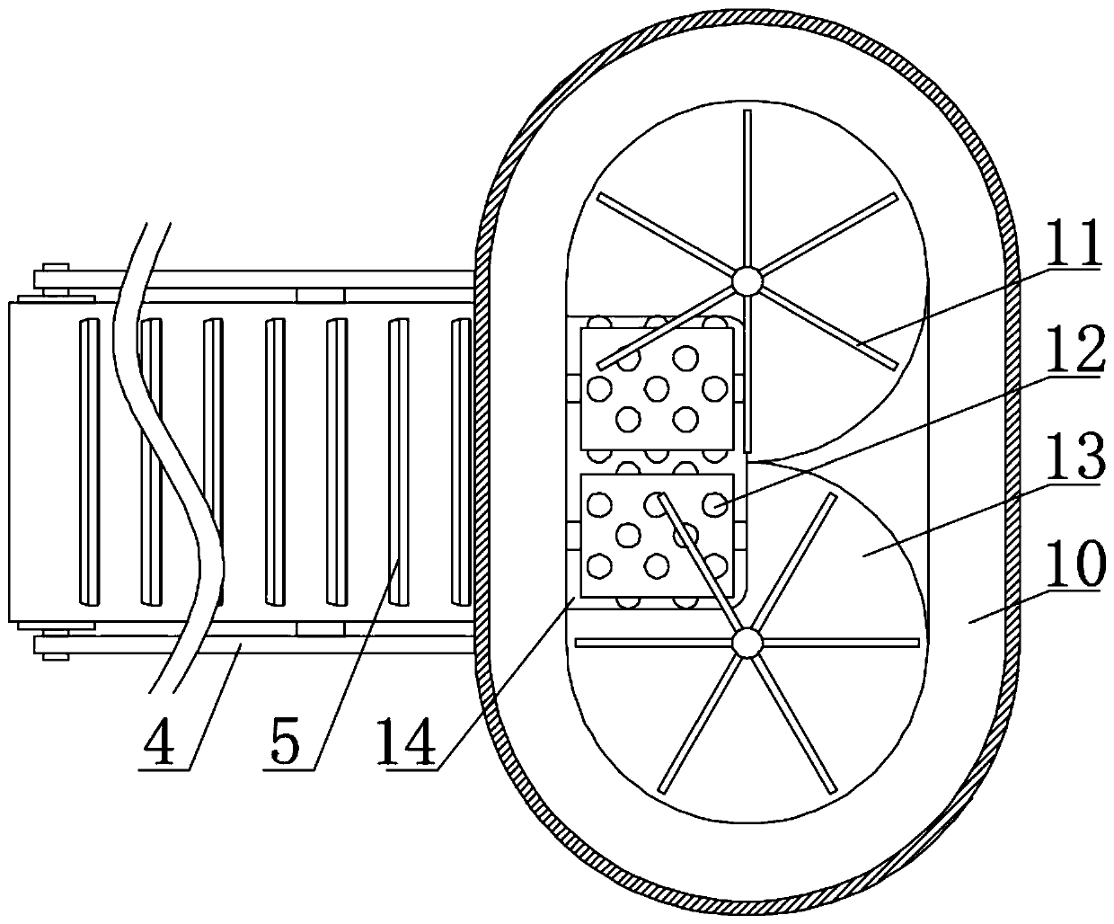 Coal cinder cleaning device for thermal power plant