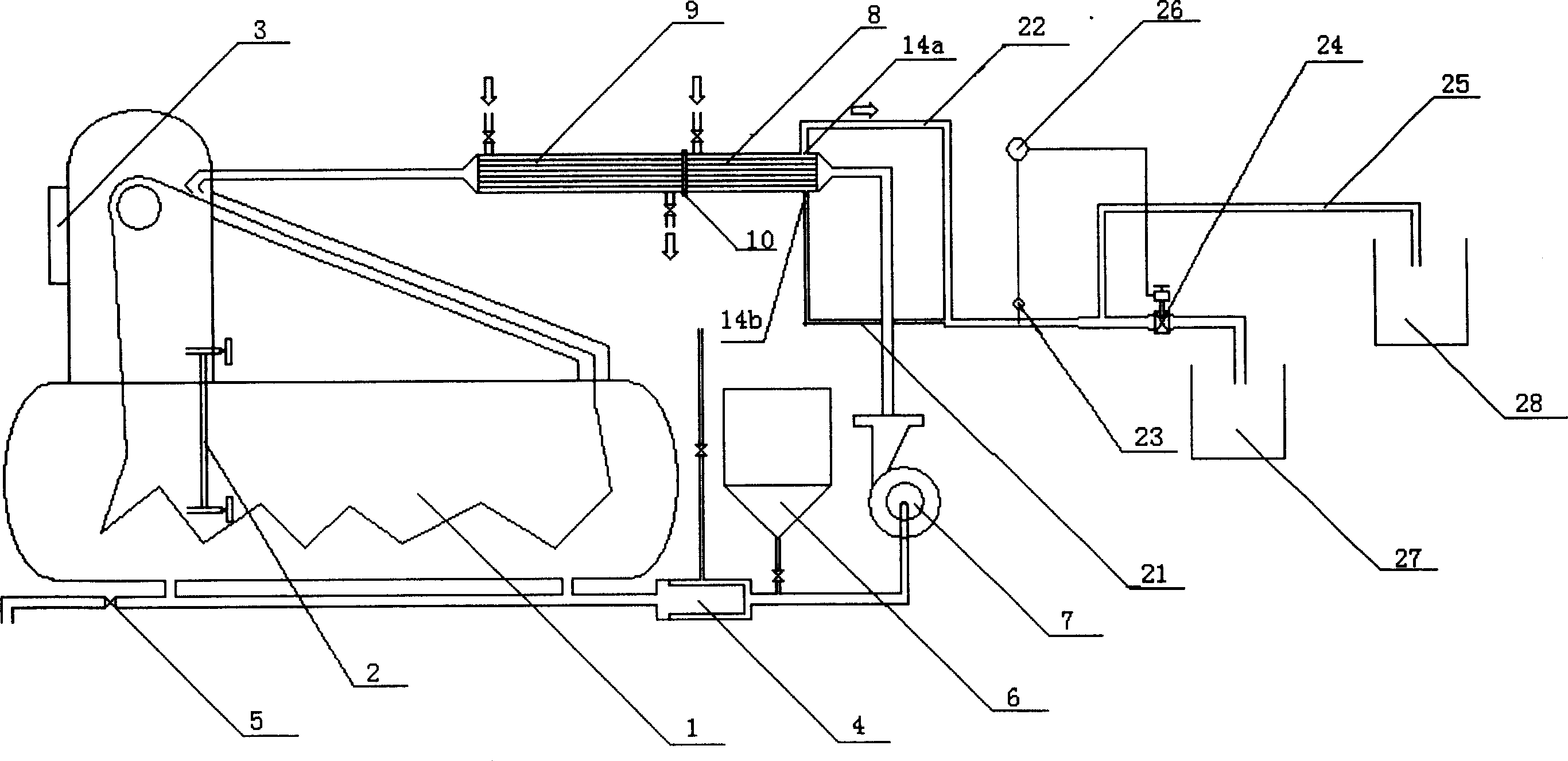 Oil-heating and heat-recovery type dyeing machine