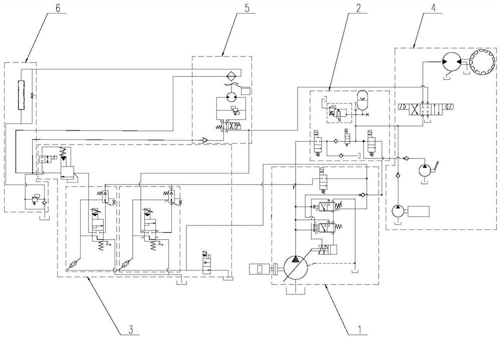 A soft braking and energy regeneration proportional control system for a gearbox