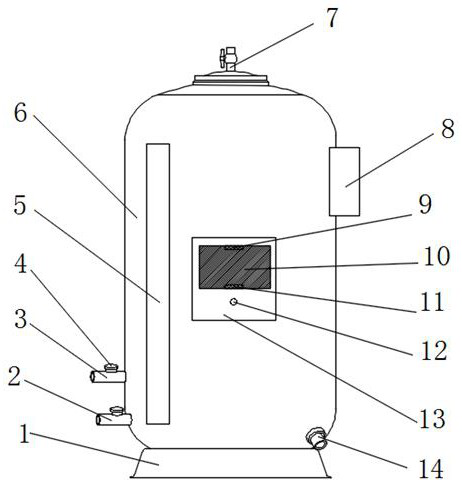 Gas-liquid mixing device capable of being intelligently controlled