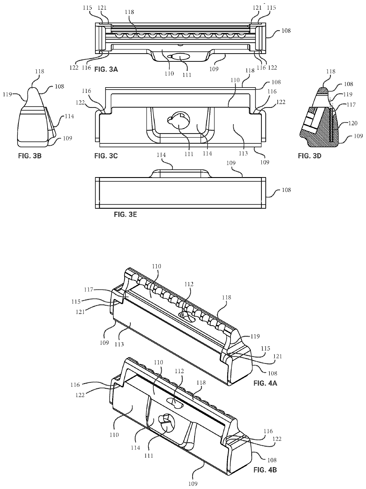 Press and methods for cutting and folding a safety razor to form a 2-blade system for a razor head, and assembly