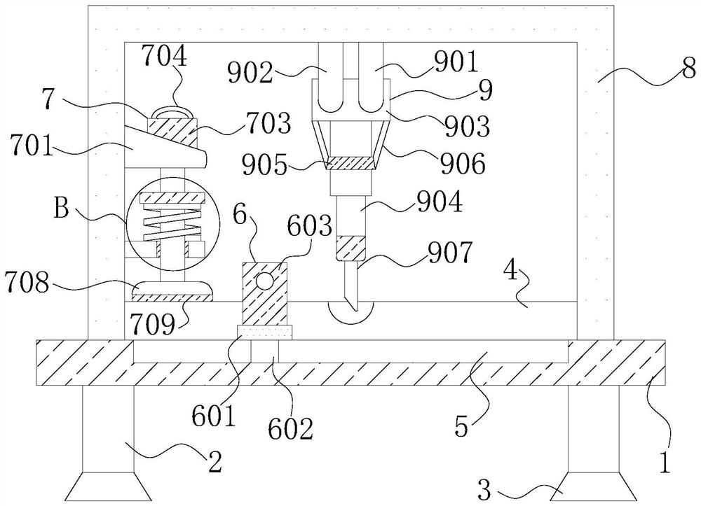 Food packaging bag cutting equipment