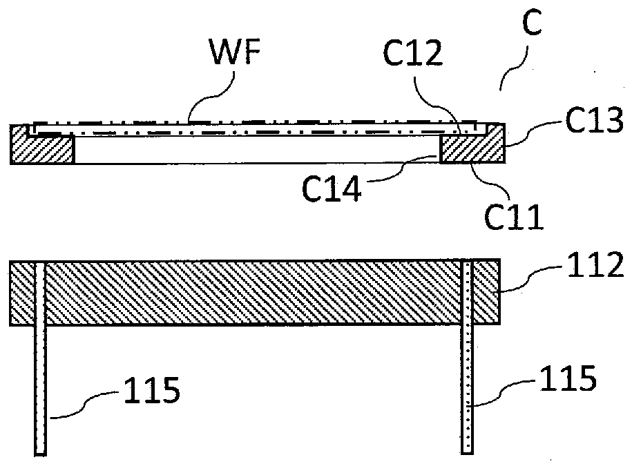 Vapor phase growth device and carrier used in same